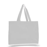 Medium Cotton Canvas Tote And Go Bag Tote Bag (15'' W X 12'' H) 12 Oz-Tote Bag-Brand Your Tote-White-Brand Your Tote