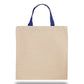 Medium Cotton Canvas Tote Bag (14'' W X 14'' H) 10 Oz-Tote Bag-Brand Your Tote-Natural-Royal Blue-Brand Your Tote