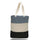 Medium Cotton Canvas Tri Color Bag (15'' W X 15'' H) 12 Oz-Bag-Brand Your Tote-Black-Natural-Gray-Brand Your Tote