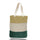 Medium Cotton Canvas Tri Color Bag (15'' W X 15'' H) 12 Oz-Bag-Brand Your Tote-Forest Green-Natural-Khaki-Brand Your Tote