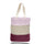 Medium Cotton Canvas Tri Color Bag (15'' W X 15'' H) 12 Oz-Bag-Brand Your Tote-Maroon-Natural-Light Pink-Brand Your Tote