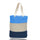 Medium Cotton Canvas Tri Color Bag (15'' W X 15'' H) 12 Oz-Bag-Brand Your Tote-Navy-Natural-Carolina Blue-Brand Your Tote