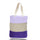 Medium Cotton Canvas Tri Color Bag (15'' W X 15'' H) 12 Oz-Bag-Brand Your Tote-Purple-Natural-Lavender-Brand Your Tote