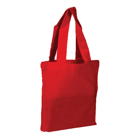 Medium Cotton Tote Bag with Bottom Gusset-Brand Your Tote-Red-Brand Your Tote