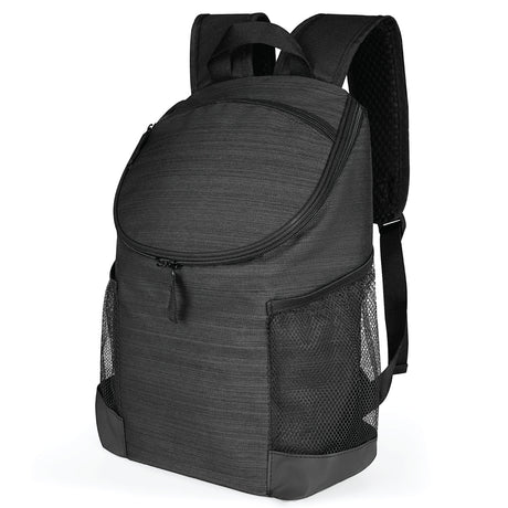 Medium Polyester Adventure Cooler Backpack (9.75'' W X 14.75'' H) 600D-Backpack-Brand Your Tote-Charcoal-Brand Your Tote