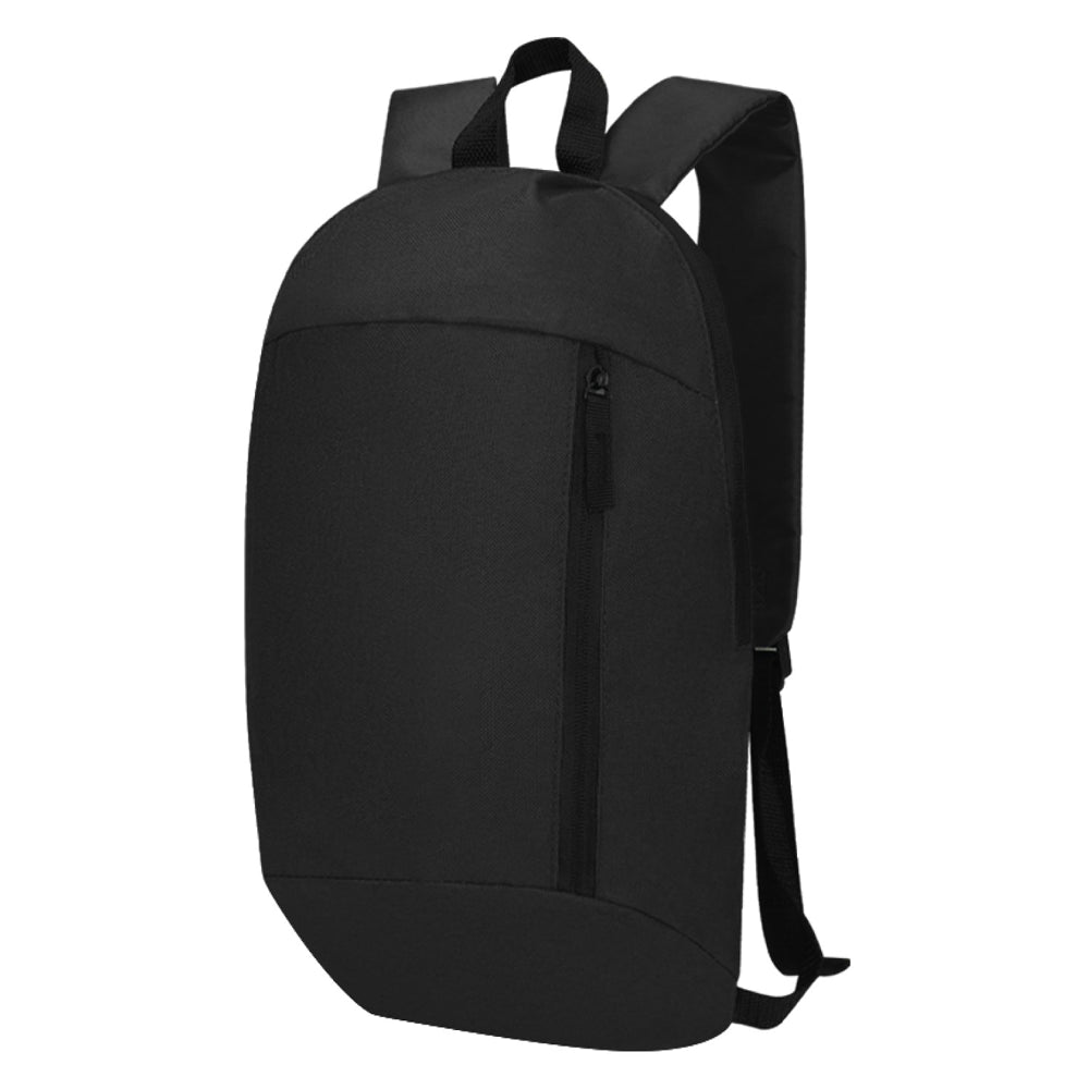 Medium Polyester Budget Backpack (9.45'' W X 15.75'' H) 600D/210D-Backpack-Brand Your Tote-Black-Brand Your Tote