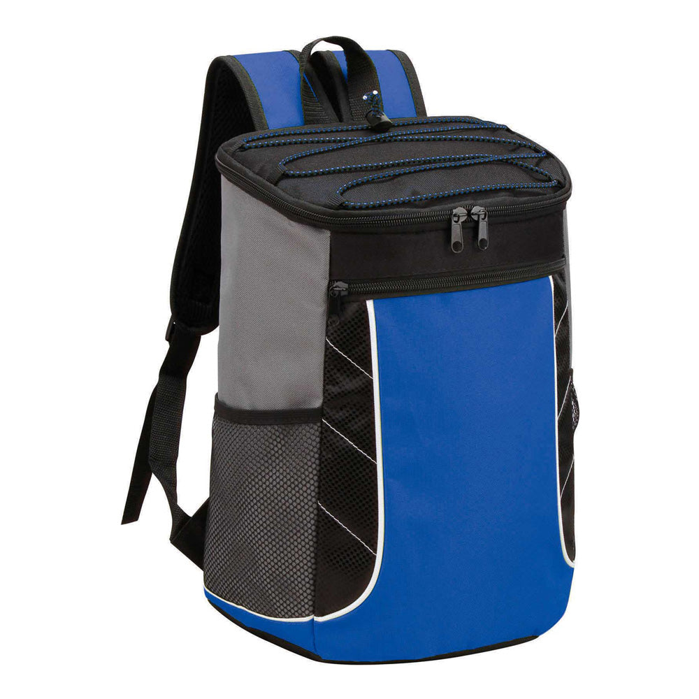 Medium Polyester Cooler Backpack (10.25'' W X 14'' H) 600D-Backpack-Brand Your Tote-Royal Blue-Black-Grey-Brand Your Tote