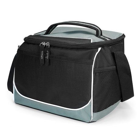 Medium Polyester Cooler Bag (12.75'' W X 9.5'' H) 600D-Bag-Brand Your Tote-Grey-Black-Brand Your Tote
