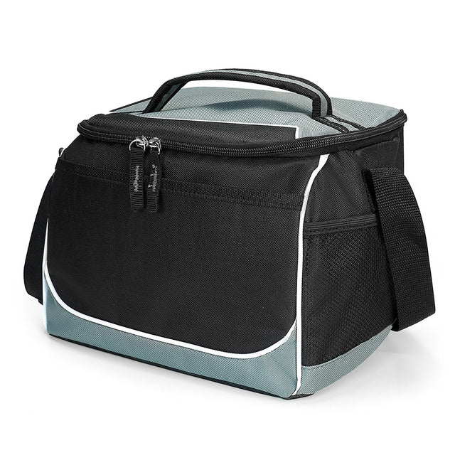 Medium Polyester Cooler Bag (12.75'' W X 9.5'' H) 600D-Bag-Brand Your Tote-Grey-Black-Brand Your Tote
