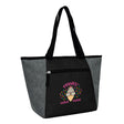 Medium Polyester Cooler Tote Bag (15'' W X 9.5'' H) 300D/600D-Tote Bag-Brand Your Tote-Grey-Black-Brand Your Tote