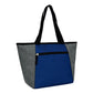 Medium Polyester Cooler Tote Bag (15'' W X 9.5'' H) 300D/600D-Tote Bag-Brand Your Tote-Grey-Royal Blue-Brand Your Tote