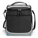 Medium Polyester Lincoln Cooler Bag (11'' W X 13'' H) 600D-Bag-Brand Your Tote-Grey-Black-Brand Your Tote