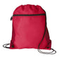 Medium Polyester Mesh Pocket Drawstring / Zippered Backpack (14'' W X 16.5'' H) 210D-Backpack-Brand Your Tote-Red-Brand Your Tote