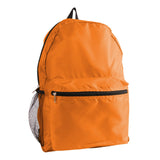 Medium Polyester Nylon Backpack (12'' W X 16.5'' H) 210D-Backpack-Brand Your Tote-Orange-Brand Your Tote