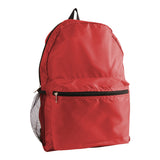 Medium Polyester Nylon Backpack (12'' W X 16.5'' H) 210D-Backpack-Brand Your Tote-Red-Brand Your Tote