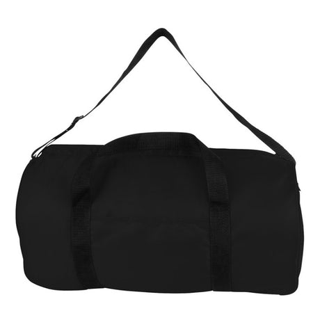 Medium Polyester Value Duffel Duffel Bag (18'' W X 10'' H) 210D-Duffel Bag-Brand Your Tote-Black-Brand Your Tote