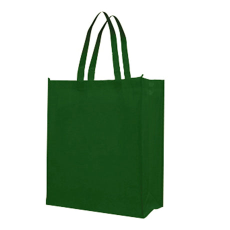 Medium Polypropylene Attractive Laminated Tote Bag (12.75'' W X 15.75'' H) 110 Gsm-Tote Bag-Brand Your Tote-Hunter Green-Brand Your Tote