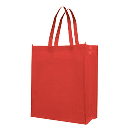 Medium Polypropylene Attractive Laminated Tote Bag (12.75'' W X 15.75'' H) 110 Gsm-Tote Bag-Brand Your Tote-Red-Brand Your Tote