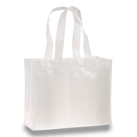 Medium Polypropylene Attractive Laminated Tote Bag (15.75'' W X 12.5'' H) 110 Gsm-Tote Bag-Brand Your Tote-White-Brand Your Tote
