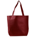 Medium Polypropylene Econo Tote Bag (14.25'' W X 15'' H) 80 Gsm-Tote Bag-Brand Your Tote-Burgundy-Brand Your Tote