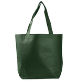 Medium Polypropylene Econo Tote Bag (14.25'' W X 15'' H) 80 Gsm-Tote Bag-Brand Your Tote-Hunter Green-Brand Your Tote