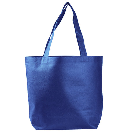 Medium Polypropylene Econo Tote Bag (14.25'' W X 15'' H) 80 Gsm-Tote Bag-Brand Your Tote-Royal Blue-Brand Your Tote