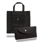 Medium Polypropylene Foldable Tote Bag (14.75'' W X 14.75'' H) 80 Gsm-Tote Bag-Brand Your Tote-Black-Brand Your Tote