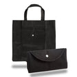 Medium Polypropylene Foldable Tote Bag (14.75'' W X 14.75'' H) 80 Gsm-Tote Bag-Brand Your Tote-Black-Brand Your Tote