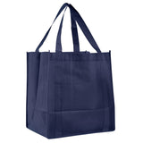 Medium Polypropylene Grocery Bag (12.5'' W X 13.5'' H) 80 Gsm-Bag-Brand Your Tote-Navy Blue-Brand Your Tote