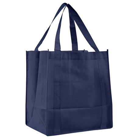 Medium Polypropylene Grocery Bag (12.5'' W X 13.5'' H) 80 Gsm-Bag-Brand Your Tote-Navy Blue-Brand Your Tote