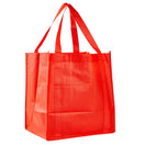 Medium Polypropylene Grocery Bag (12.5'' W X 13.5'' H) 80 Gsm-Bag-Brand Your Tote-Red-Brand Your Tote