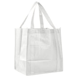 Medium Polypropylene Grocery Bag (12.5'' W X 13.5'' H) 80 Gsm-Bag-Brand Your Tote-White-Brand Your Tote