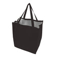 Medium Polypropylene Grocery Tote Bag (13'' W X 15'' H) 235 Gsm-Tote Bag-Brand Your Tote-Black-Brand Your Tote