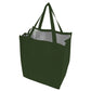 Medium Polypropylene Grocery Tote Bag (13'' W X 15'' H) 235 Gsm-Tote Bag-Brand Your Tote-Hunter Green-Brand Your Tote