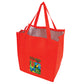 Medium Polypropylene Grocery Tote Bag (13'' W X 15'' H) 235 Gsm-Tote Bag-Brand Your Tote-Red-Brand Your Tote