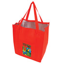 Medium Polypropylene Grocery Tote Bag (13'' W X 15'' H) 235 Gsm-Tote Bag-Brand Your Tote-Red-Brand Your Tote