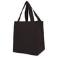 Medium Polypropylene Heavy Duty Grocery Bag (13'' W X 15'' H) 100 Gsm-Bag-Brand Your Tote-Black-Brand Your Tote