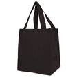 Medium Polypropylene Heavy Duty Grocery Bag (13'' W X 15'' H) 100 Gsm-Bag-Brand Your Tote-Black-Brand Your Tote