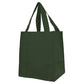 Medium Polypropylene Heavy Duty Grocery Bag (13'' W X 15'' H) 100 Gsm-Bag-Brand Your Tote-Hunter Green-Brand Your Tote