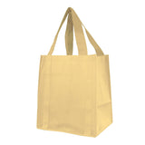 Medium Polypropylene Heavy Duty Grocery Bag (13'' W X 15'' H) 100 Gsm-Bag-Brand Your Tote-Ivory-Brand Your Tote