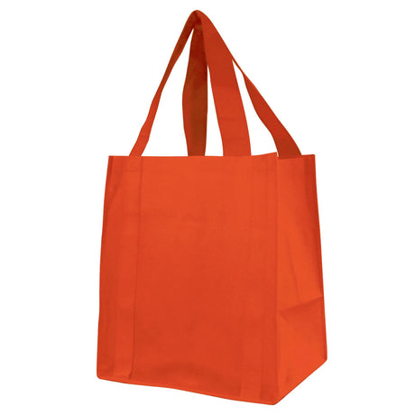 Medium Polypropylene Heavy Duty Grocery Bag (13'' W X 15'' H) 100 Gsm-Bag-Brand Your Tote-Orange-Brand Your Tote