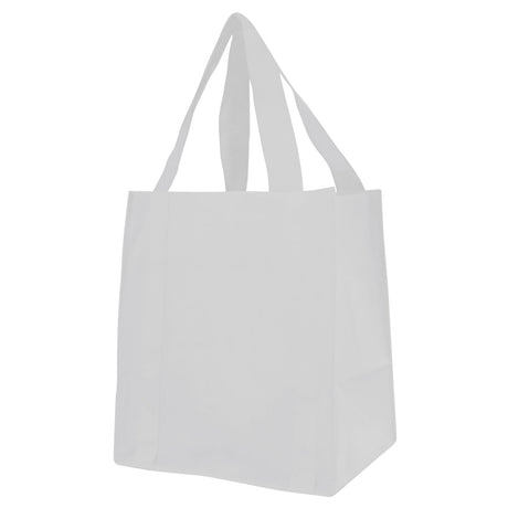 Medium Polypropylene Heavy Duty Grocery Bag (13'' W X 15'' H) 100 Gsm-Bag-Brand Your Tote-White-Brand Your Tote