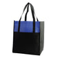 Medium Polypropylene Shopping Bag (13'' W X 15'' H) 80 Gsm-Bag-Brand Your Tote-Black-Heather Blue-Brand Your Tote