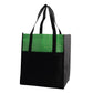 Medium Polypropylene Shopping Bag (13'' W X 15'' H) 80 Gsm-Bag-Brand Your Tote-Black-Heather Green-Brand Your Tote