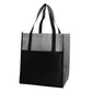 Medium Polypropylene Shopping Bag (13'' W X 15'' H) 80 Gsm-Bag-Brand Your Tote-Black-Heather Grey-Brand Your Tote