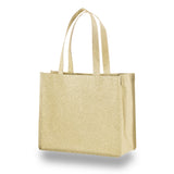 Medium Polypropylene Showstopping Sparkle Glitter Bag (13'' W X 11'' H) 120 Gsm-Bag-Brand Your Tote-Gold-Brand Your Tote