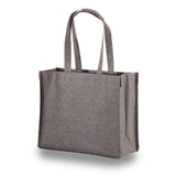 Medium Polypropylene Showstopping Sparkle Glitter Bag (13'' W X 11'' H) 120 Gsm-Bag-Brand Your Tote-Pewter Grey-Brand Your Tote