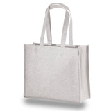 Medium Polypropylene Showstopping Sparkle Glitter Bag (13'' W X 11'' H) 120 Gsm-Bag-Brand Your Tote-Silver-Brand Your Tote