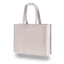 Medium Polypropylene Showstopping Sparkle Glitter Bag (17'' W X 13'' H) 120 Gsm-Bag-Brand Your Tote-Silver-Brand Your Tote