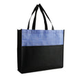 Medium Polypropylene Tote Bag (15'' W X 13'' H) 80 Gsm-Tote Bag-Brand Your Tote-Black-Heather Blue-Brand Your Tote